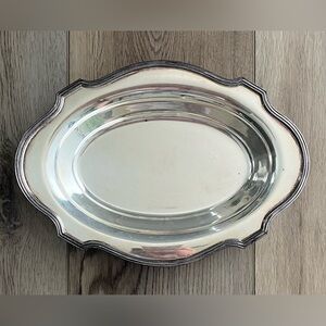 LBS CO English Regency Style Silver Plated Serving Dish Vegetable Bowl